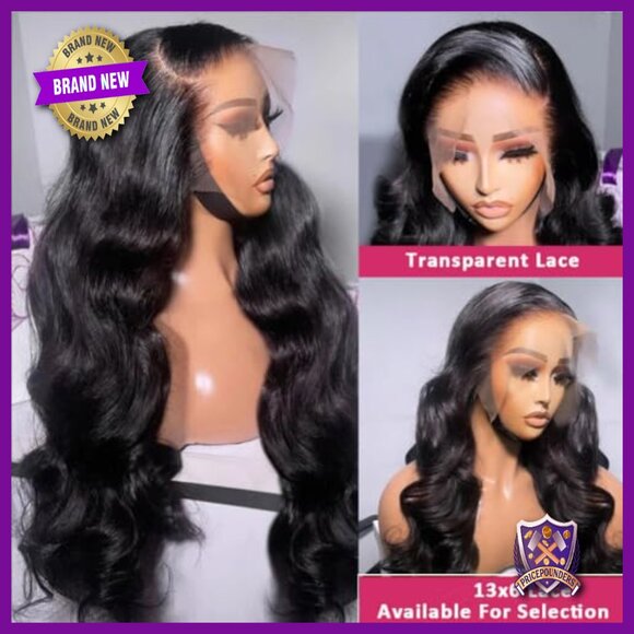 30 Inch 13x6 Body Wave Lace Front Wig Human Hair Glueless 200% Density main image 6